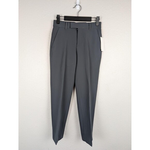Calvin Klein Pants Boys 10 Tech Ebony Gray Slim Fit Stretch Suit Separates New - Picture 1 of 8